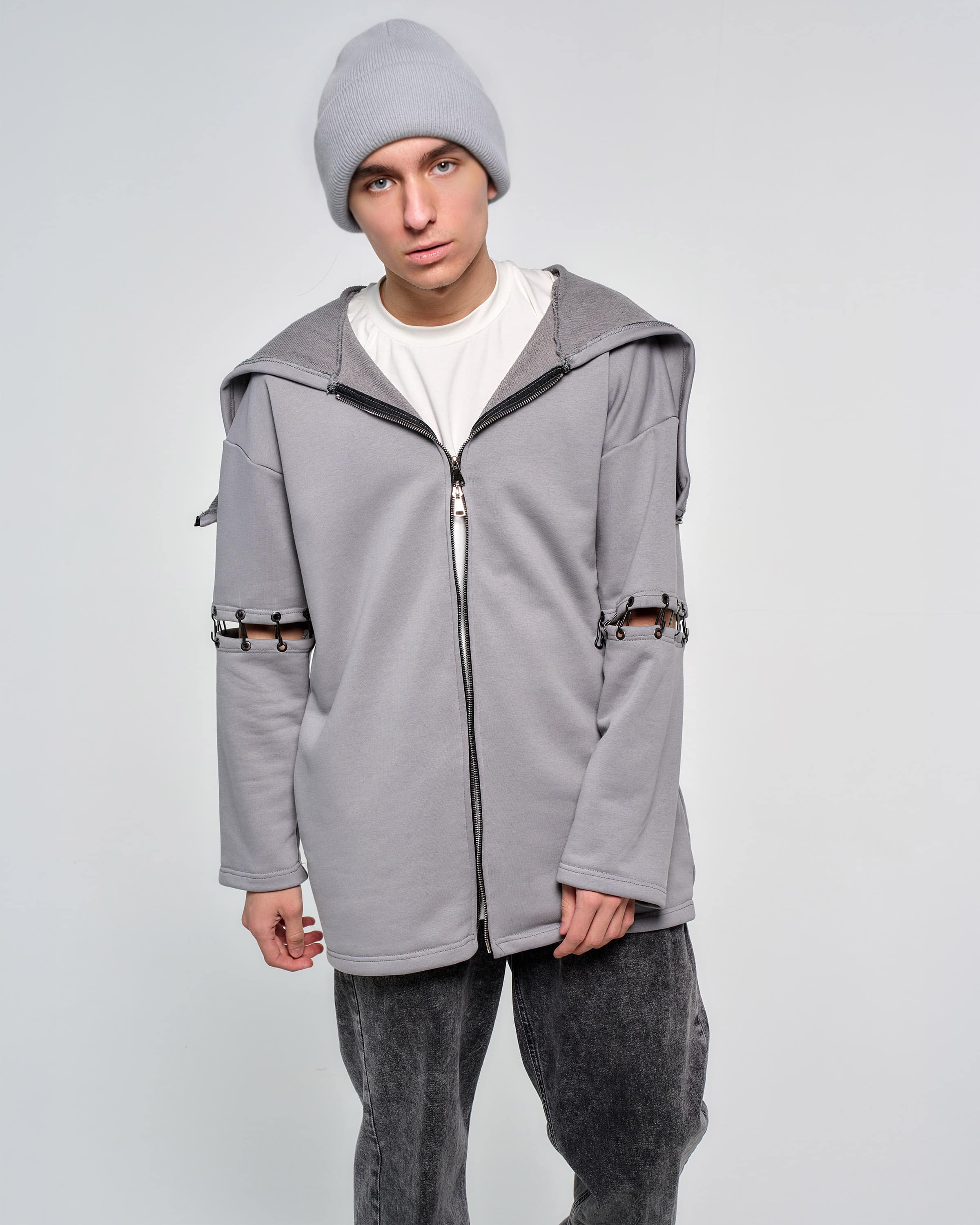 RRC EXTENDED SLEEVE ZIP HOODIE