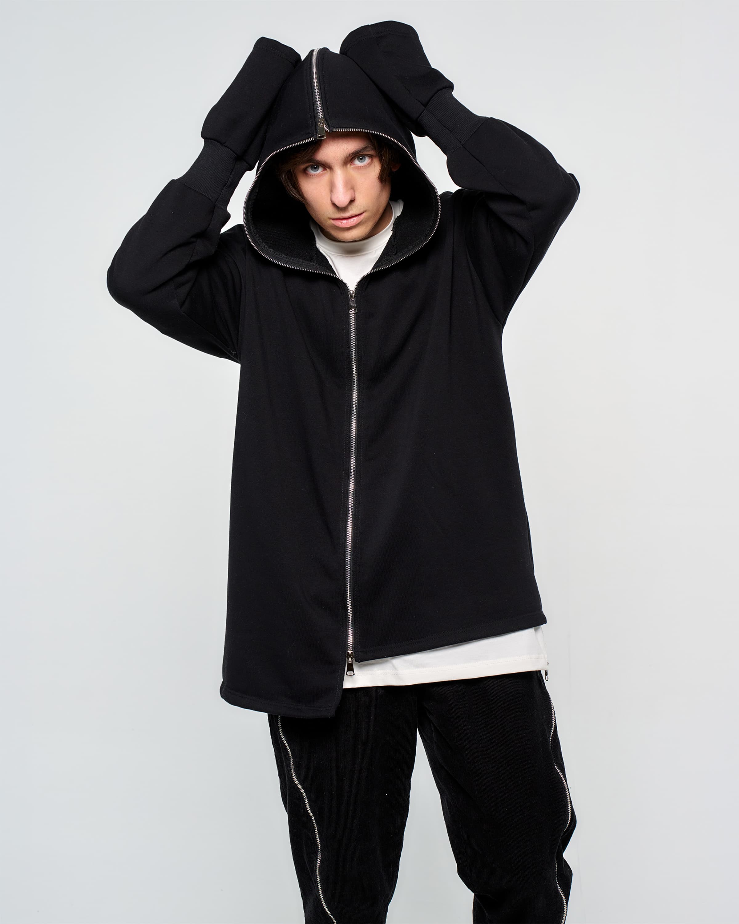 RRC ASYMMETRIC ZIP HOODIE